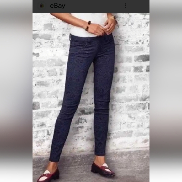 CAbi Denim - Cabi Curvy skinny blue lace  jeans size 8